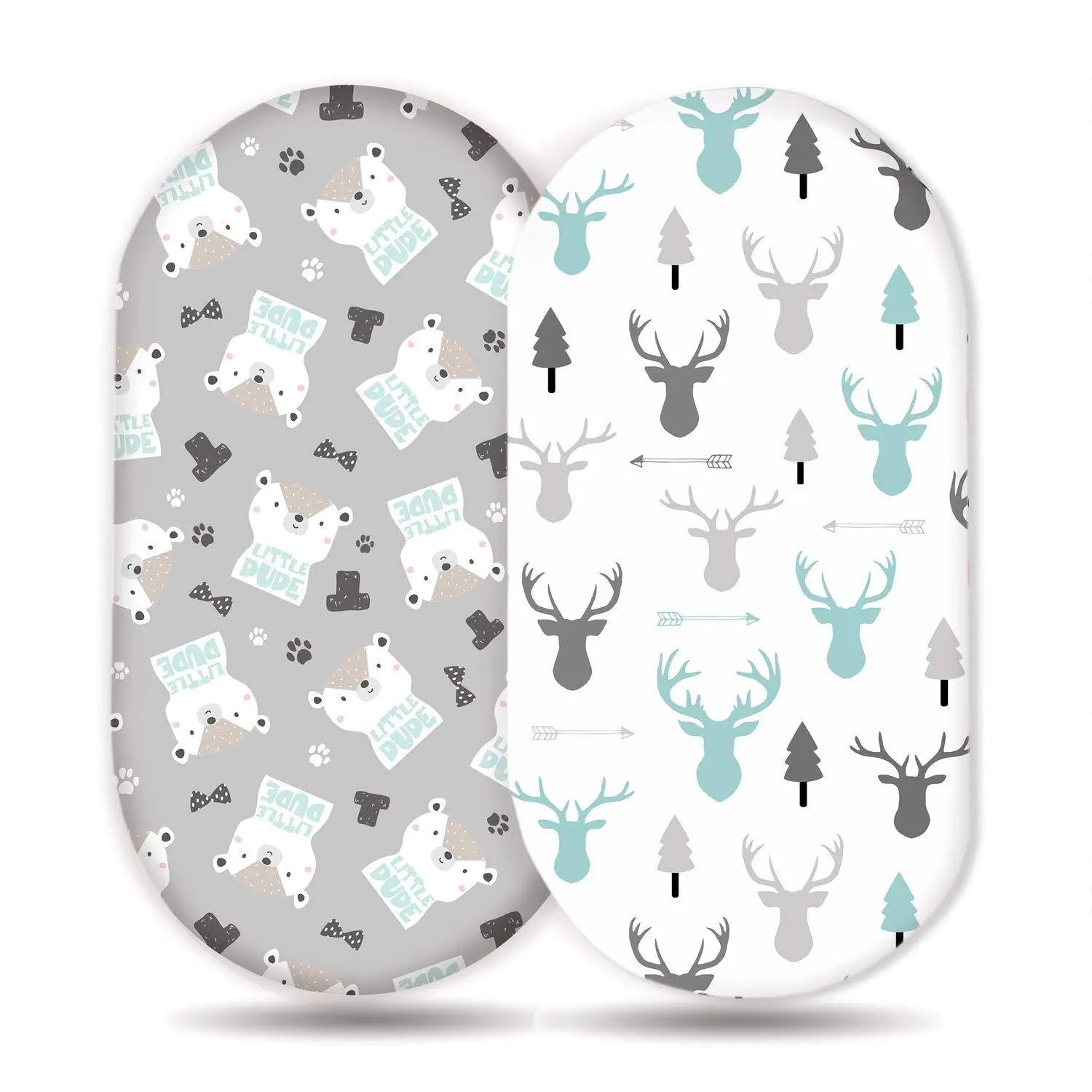 Elastic Printed Fitted Sheet for Baby Cradle & Changing Table