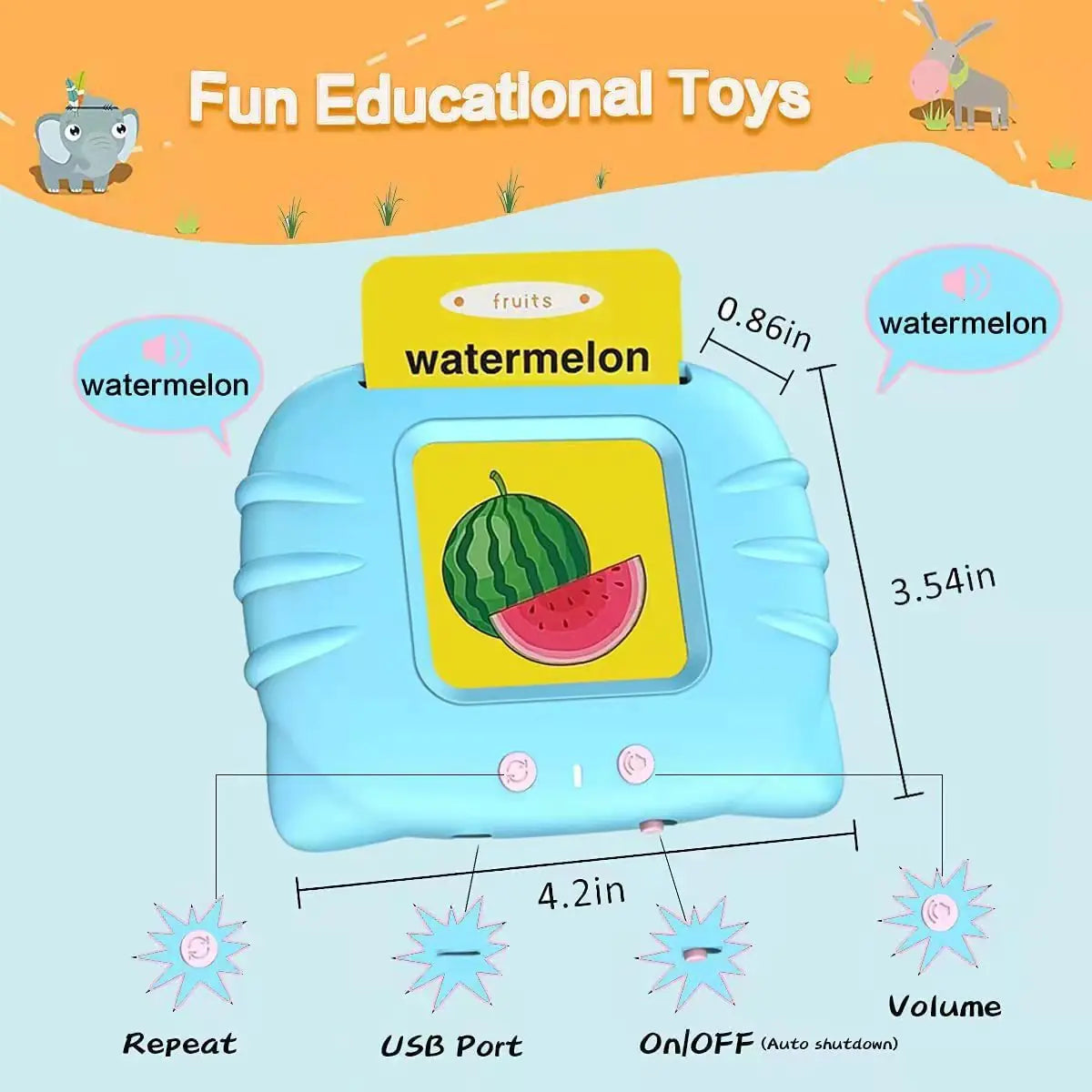 Kids Early Learning Smart Card Machine