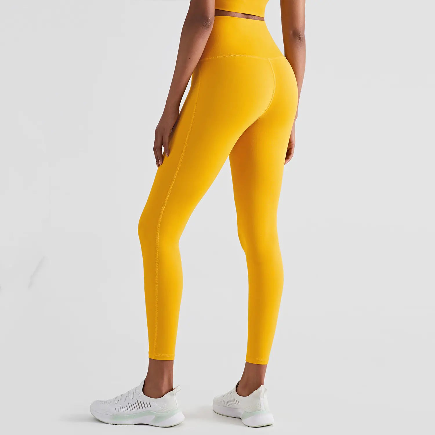 High-Waisted Fitness Tights for Women (Peach Buttocks)