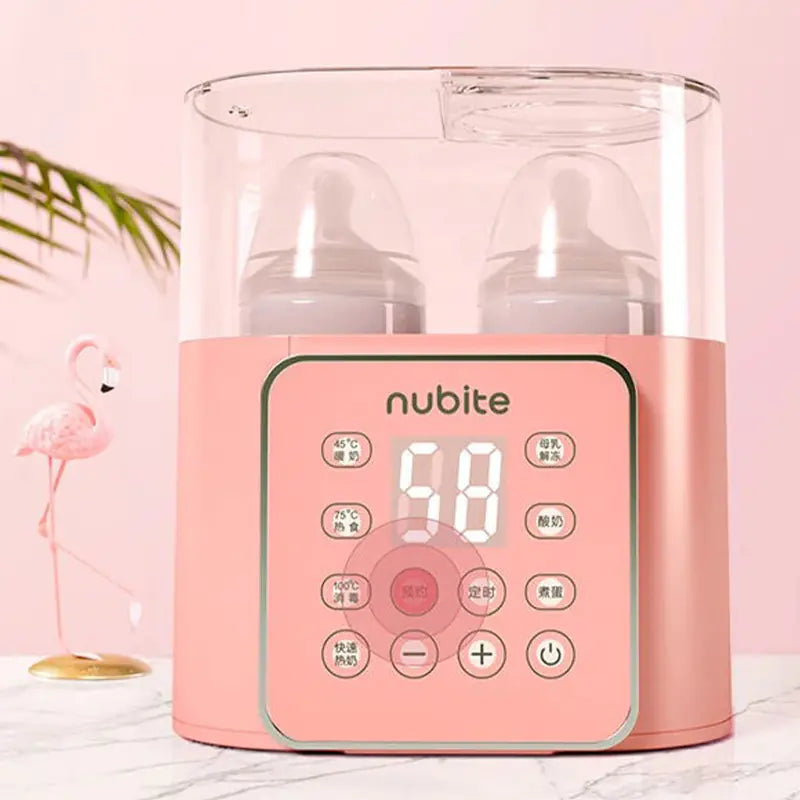 Large Screen Dual Bottle Baby Milk Warmer &amp; Sterilizer