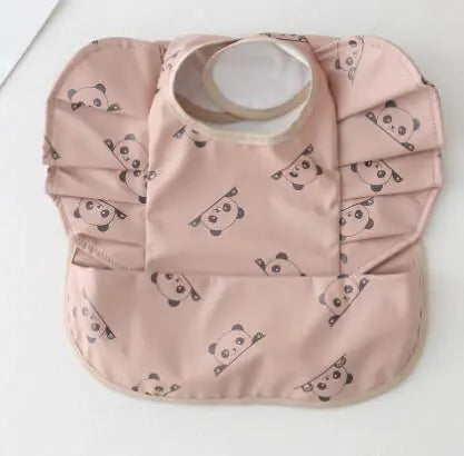Baby Meal Pocket Waterproof Bib with Angel Wing Design