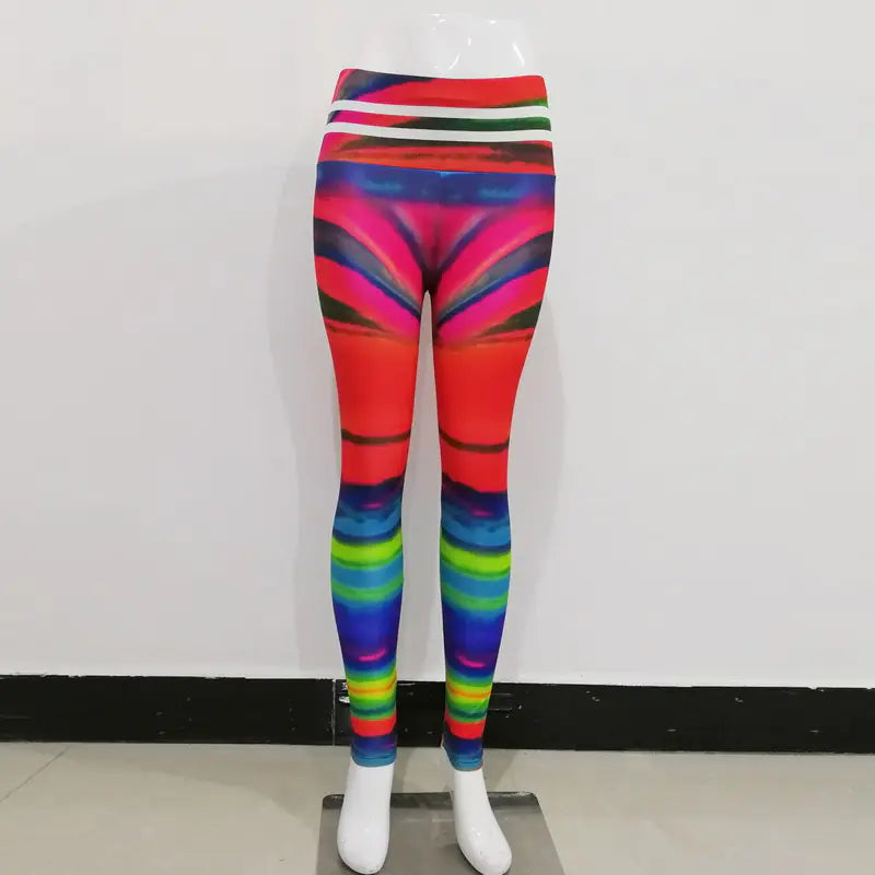 Striped Casual Fitness Trousers for Women