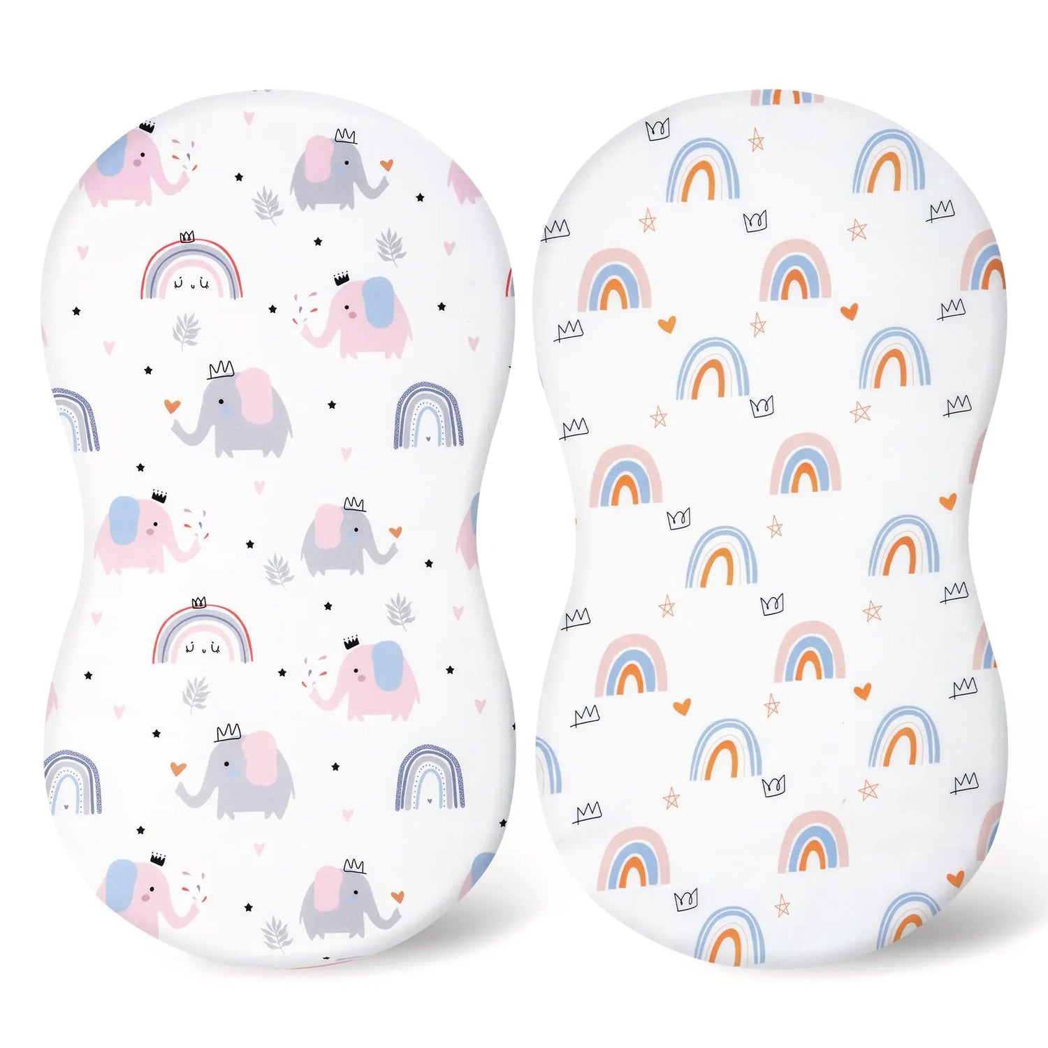 Elastic Printed Fitted Sheet for Baby Cradle &amp; Changing Table
