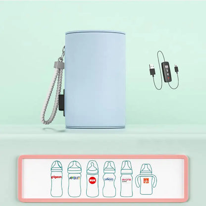 Portable USB Baby Bottle Warmer Heating Jacket
