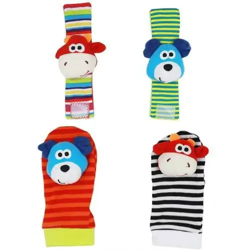 Baby Cartoon Animal Wrist Bell Socks Suit