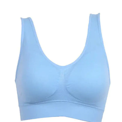 Women Yoga Tank Tops Sports Bra Workout Fitness Running Crop Top