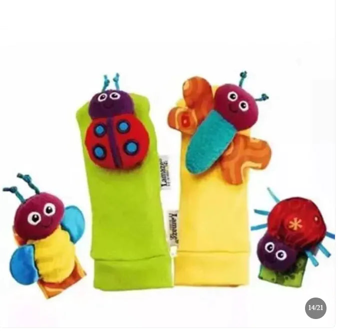 Baby Cartoon Animal Wrist Bell Socks Suit