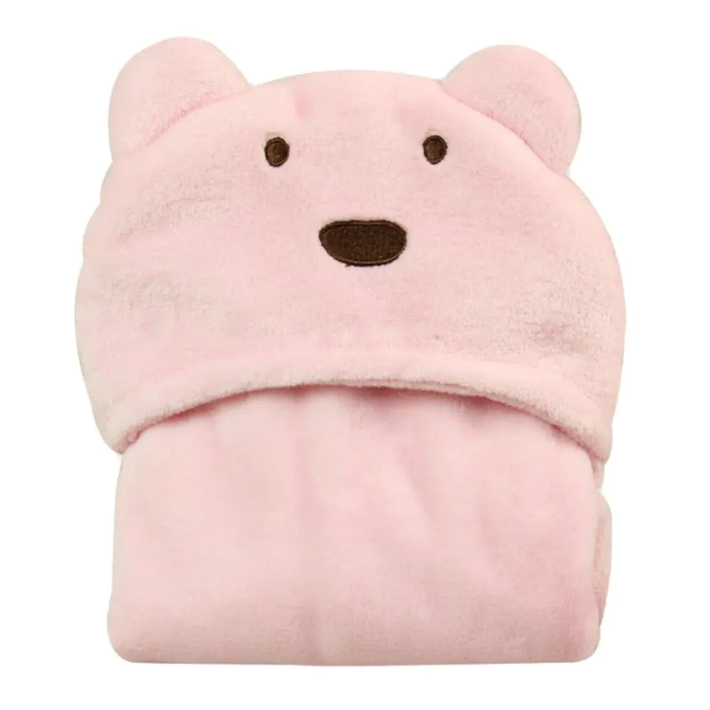 Fluffy Hooded Bath Towels for Children