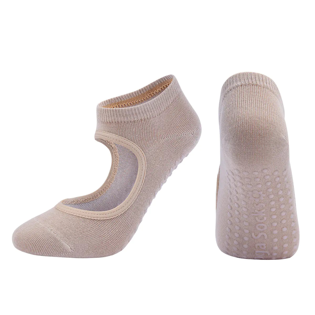 Yoga Socks for Women - Non-Slip Cotton Pilates Fitness