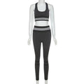 Seamless Knitted Yoga Fitness Set for Women 2020