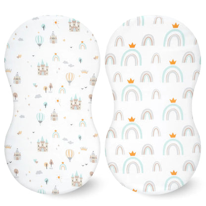 Elastic Printed Fitted Sheet for Baby Cradle &amp; Changing Table