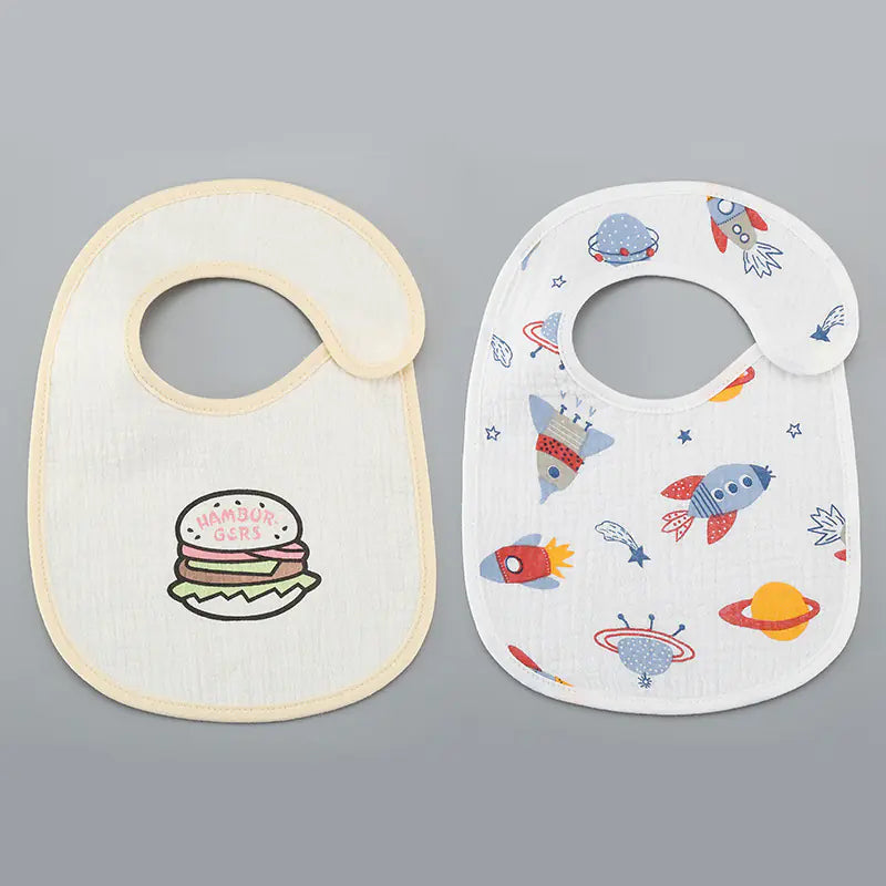 Thin Kids' Bib - Pure Cotton Waterproof Gauze Towel