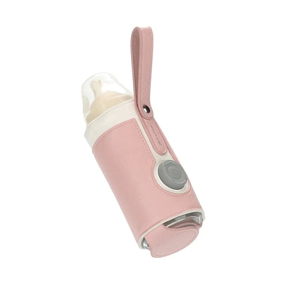 Leather Heating Bottle Bag with Three-speed Adjustment