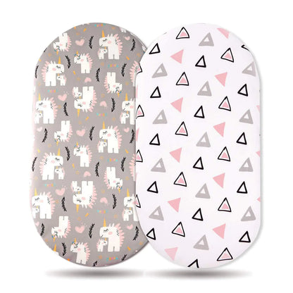 Elastic Printed Fitted Sheet for Baby Cradle &amp; Changing Table