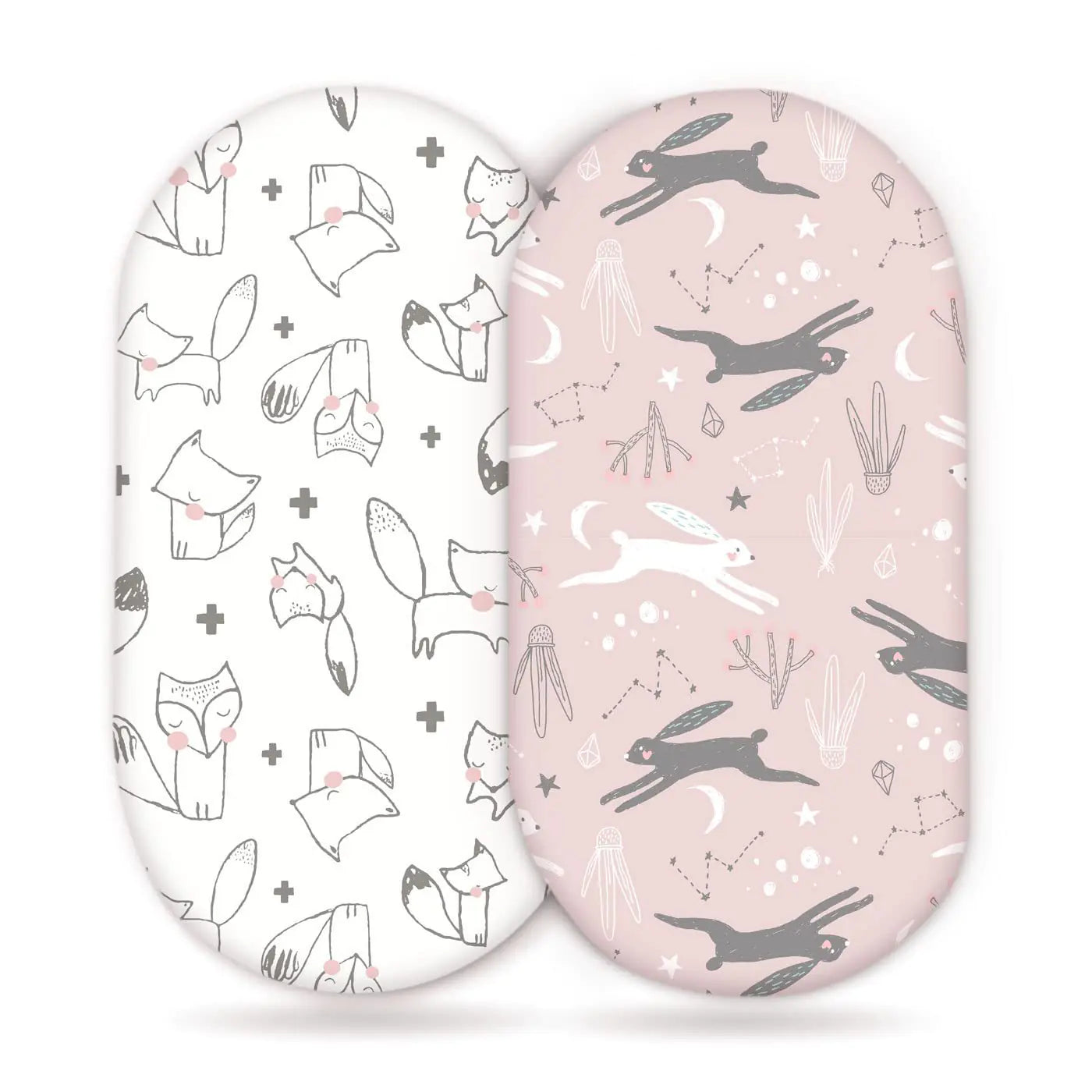 Elastic Printed Fitted Sheet for Baby Cradle & Changing Table