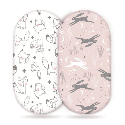 Elastic Printed Fitted Sheet for Baby Cradle &amp; Changing Table