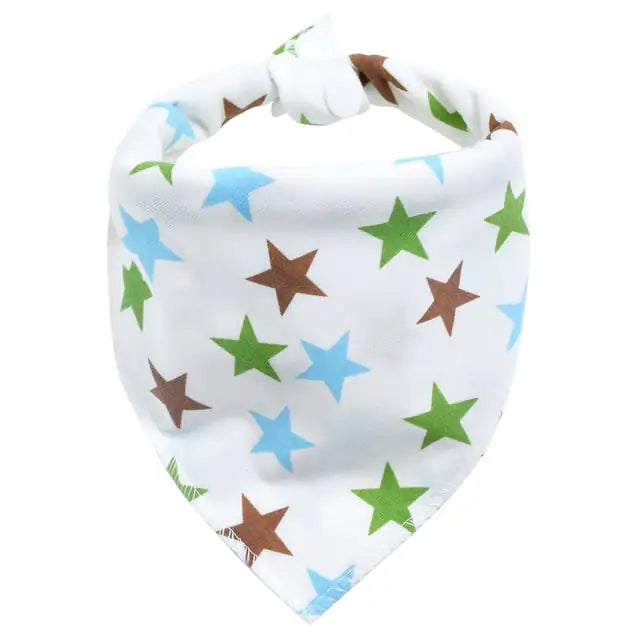 Newborn Feeding Bib - Baby Handkerchief Design