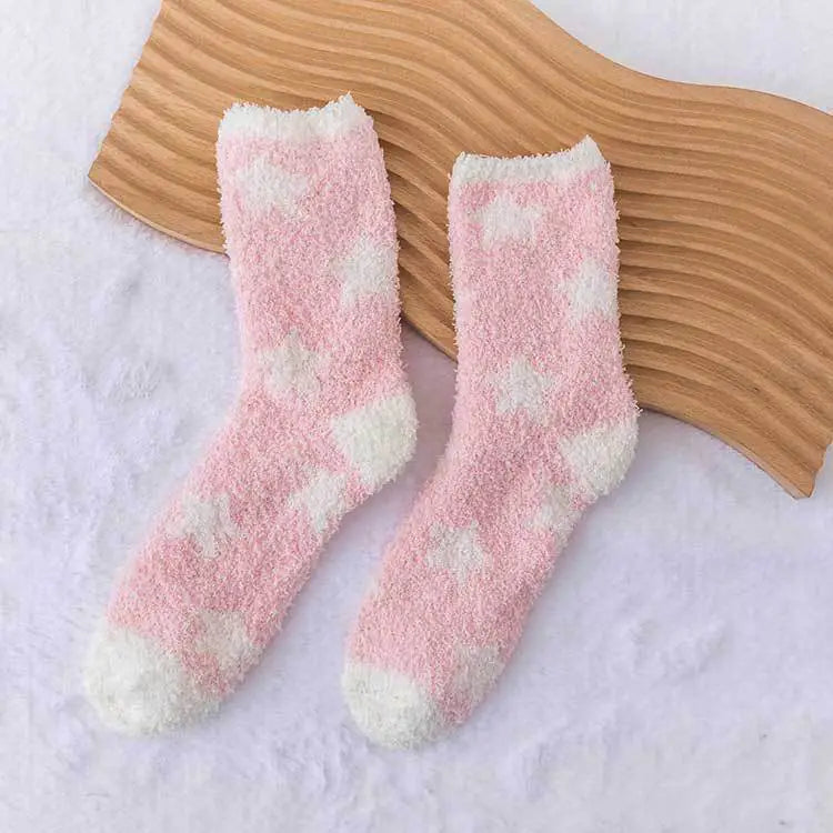 Thickened Plush Postpartum Towel Socks