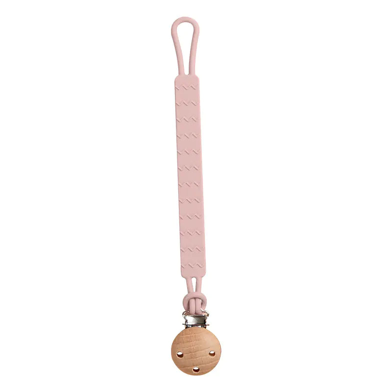 Infant Edible Silicone Teether and Pacifier Clip