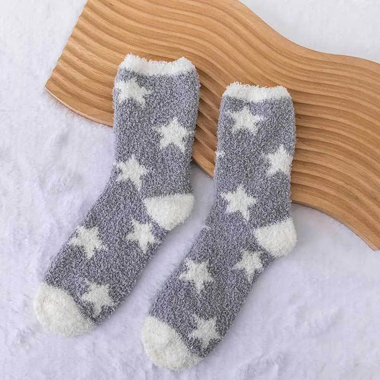 Thickened Plush Postpartum Towel Socks
