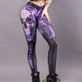 Skull Print Yoga Leggings for Women Fitness