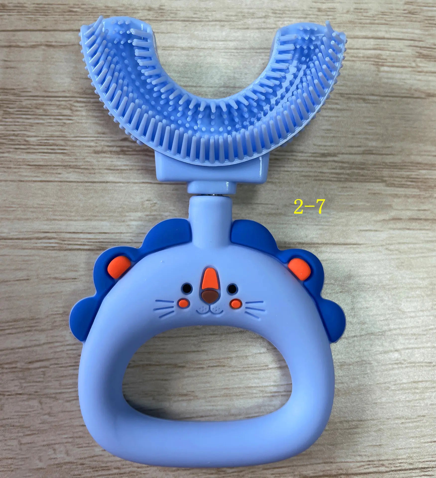 U-Shaped Little Lion Silicone Toothbrush for Kids