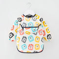 Waterproof Cotton Bib for Kids - Long Sleeve Feeding Apron
