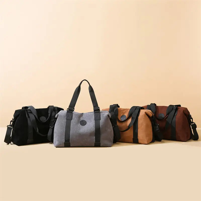 Large Capacity Solid Color Fitness Travel Bag for Women