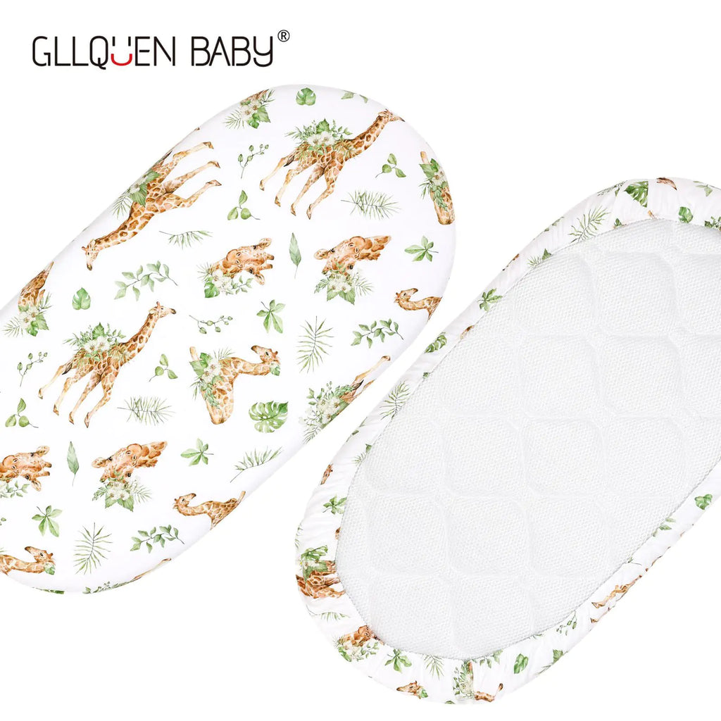 Elastic Printed Fitted Sheet for Baby Cradle & Changing Table