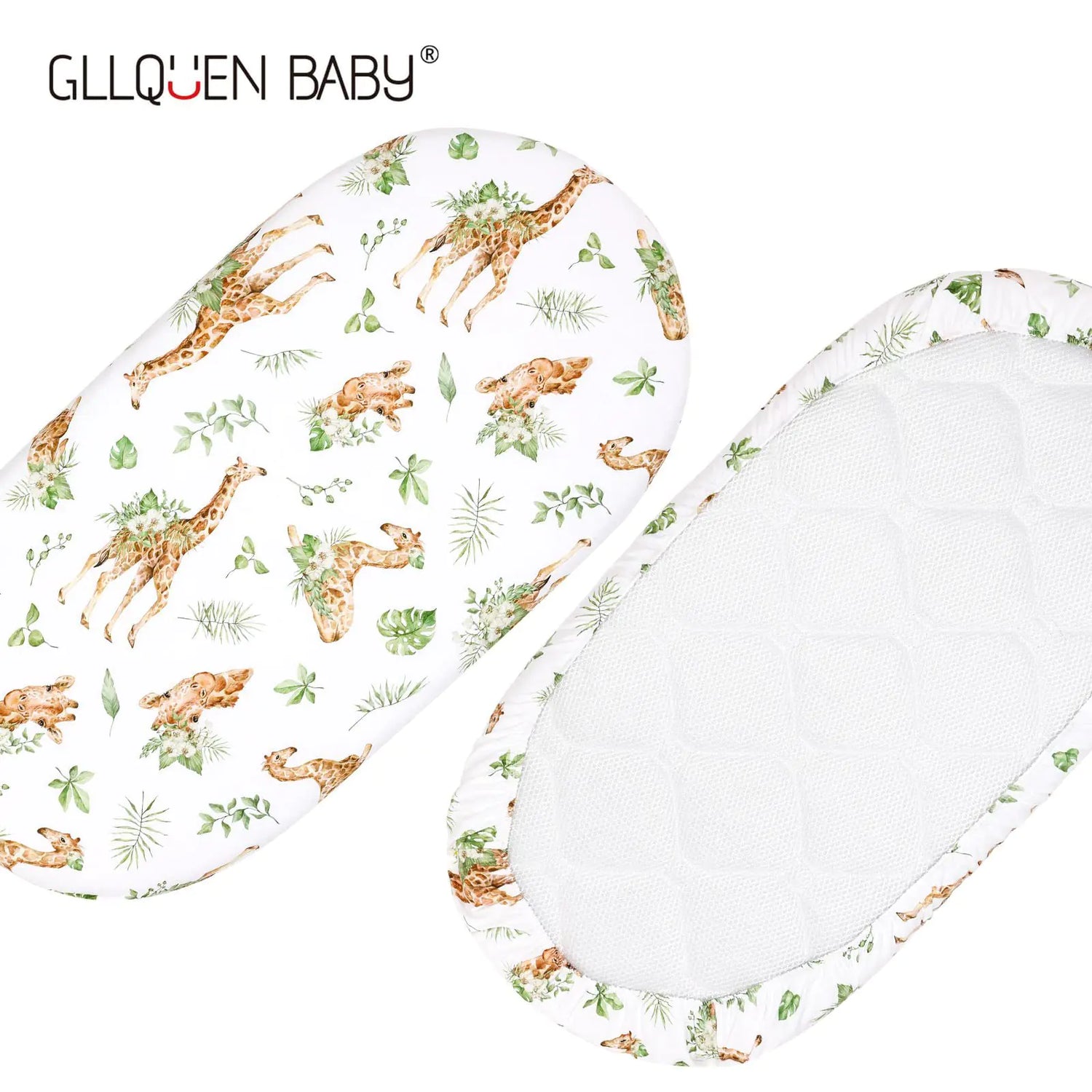 Elastic Printed Fitted Sheet for Baby Cradle &amp; Changing Table
