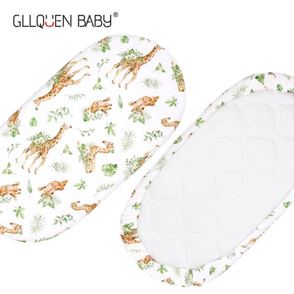 Elastic Printed Fitted Sheet for Baby Cradle &amp; Changing Table