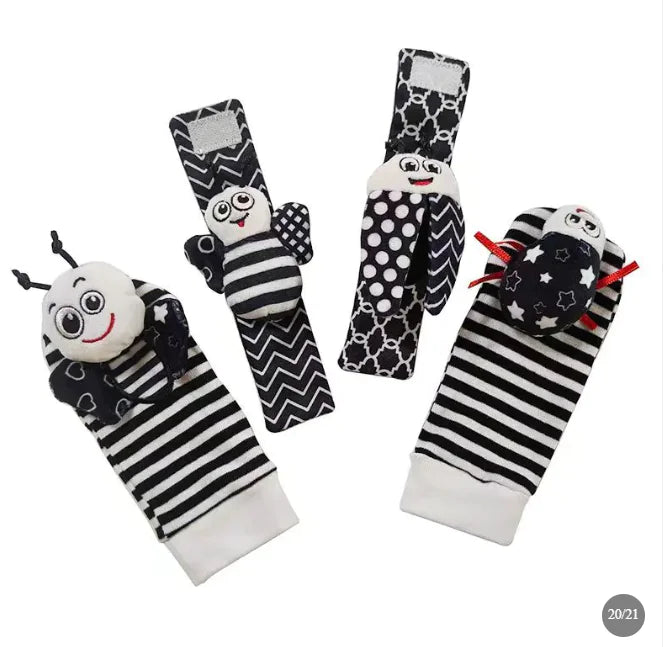 Baby Cartoon Animal Wrist Bell Socks Suit