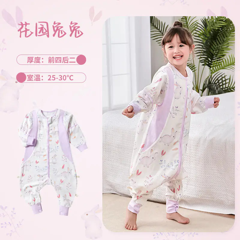 Baby Bamboo Fiber Sleeveless Sleep Bag with Legs