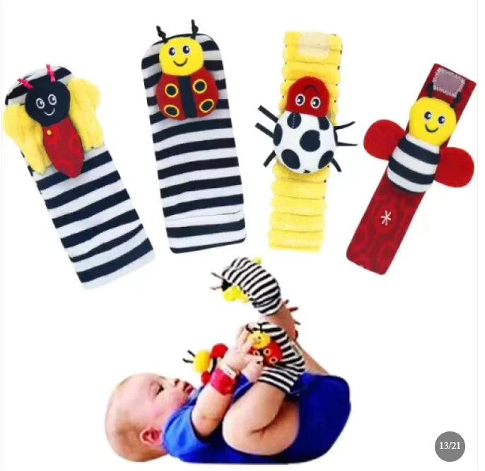 Baby Cartoon Animal Wrist Bell Socks Suit