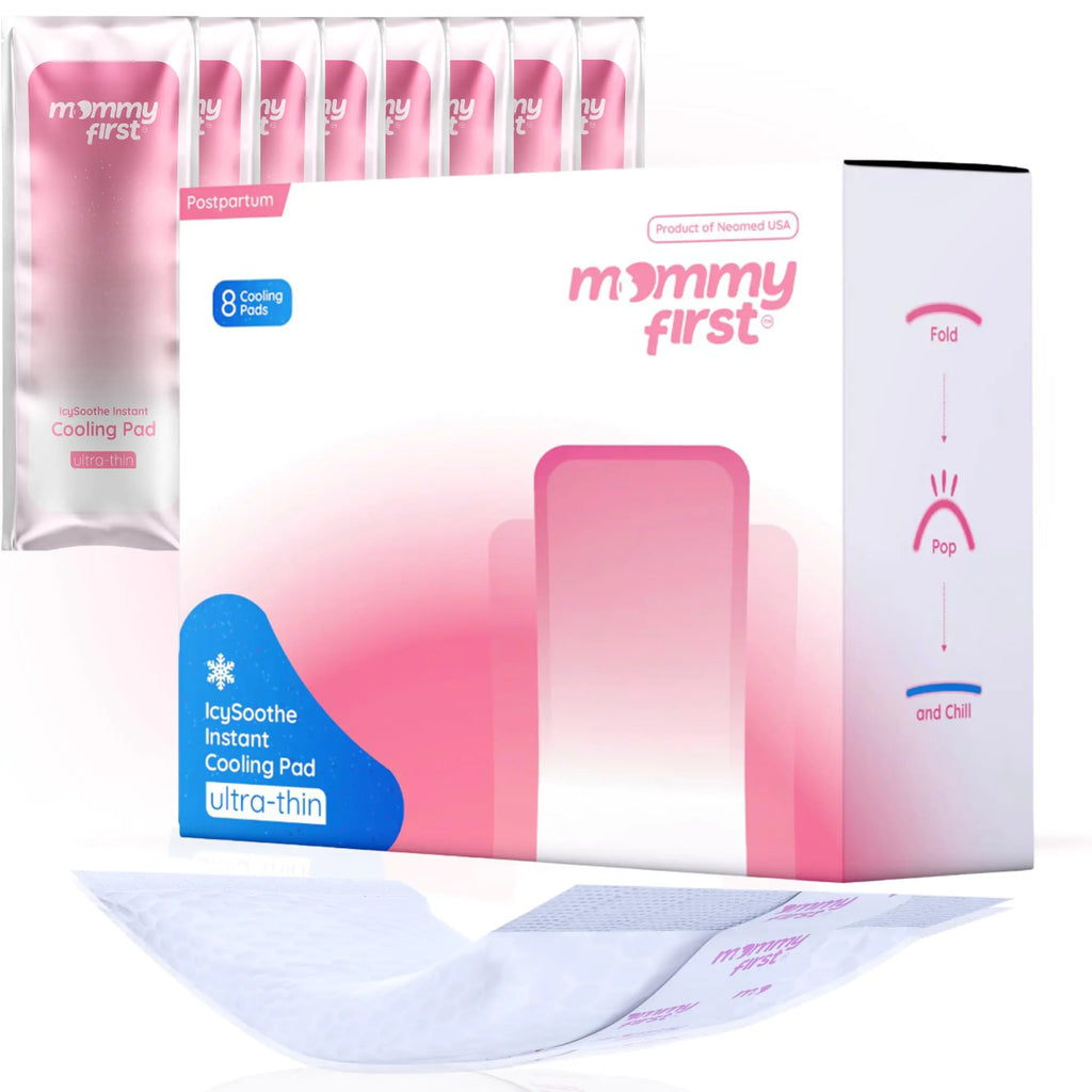 Mommy First® Ultra-Thin Perineal Ice Pads | 2-in-1 Cooling and Absorbent Postpartum Pads | Instant Cold Therapy for Postpartum Recovery | Premium Gel Core | Postpartum Essential | 8 Pack