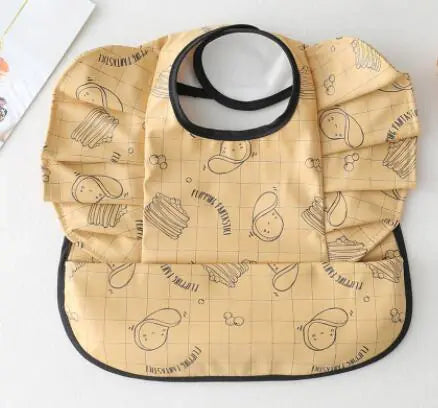 Baby Meal Pocket Waterproof Bib with Angel Wing Design