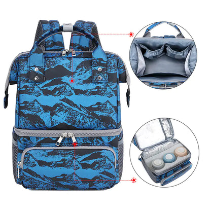 Fashionable Double Layer Multi-functional Handbag