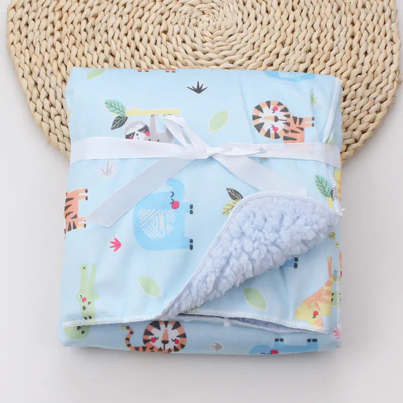 Cartoon Printed Baby Blanket