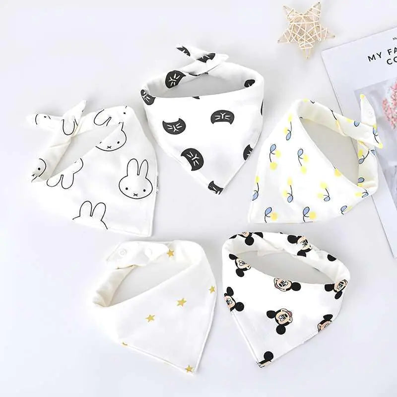 Triangle Baby Scarf for Drooling and Teething