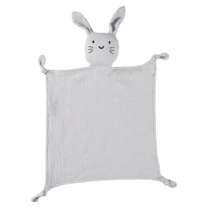 Soft Cotton Baby Safety Blanket with Rabbit Doll