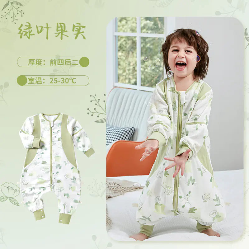 Baby Bamboo Fiber Sleeveless Sleep Bag with Legs