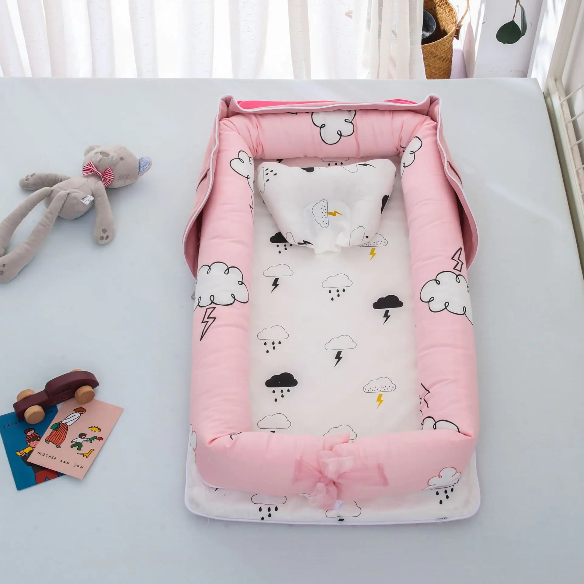 Portable Foldable Baby Bed in Cotton Material
