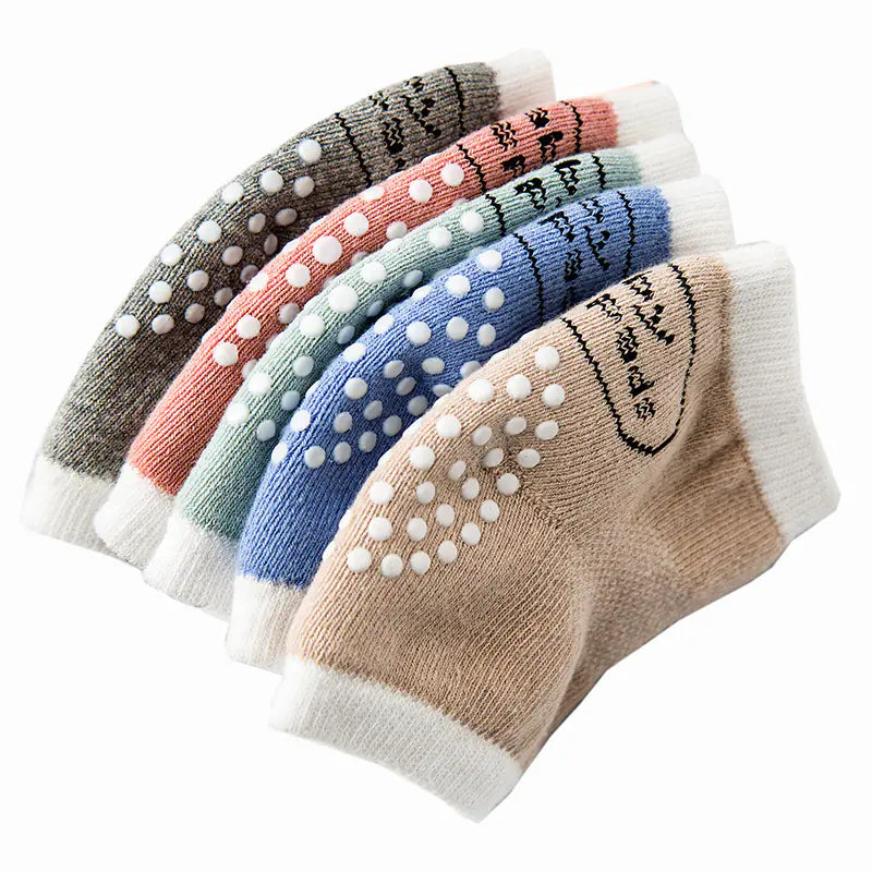 Breathable Cotton Baby Knee Pads and Elbow Socks Set