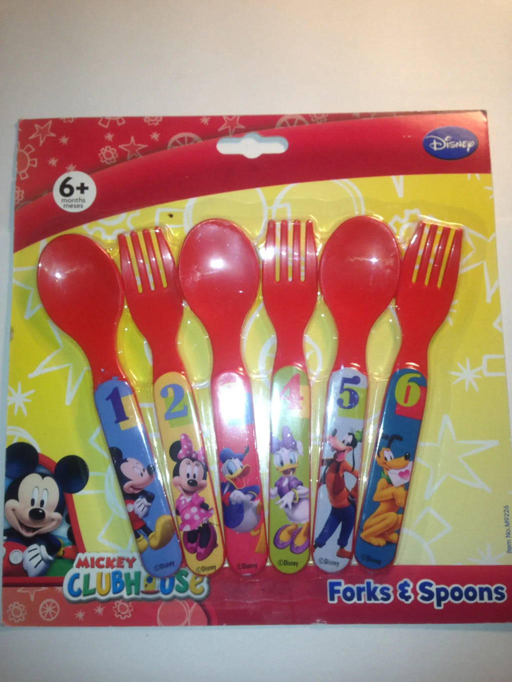 Mickey Mouse Six Piece Fork & Spoon Set