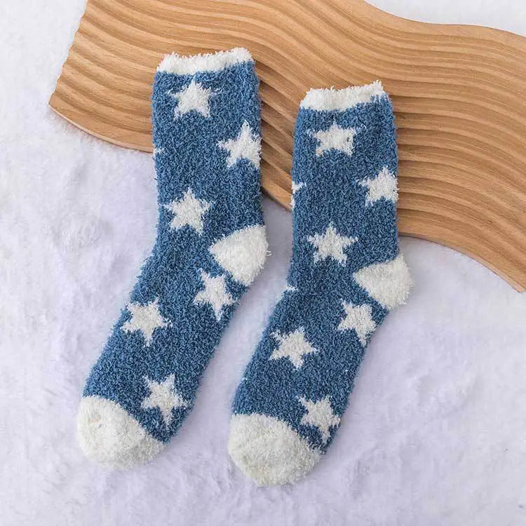 Thickened Plush Postpartum Towel Socks