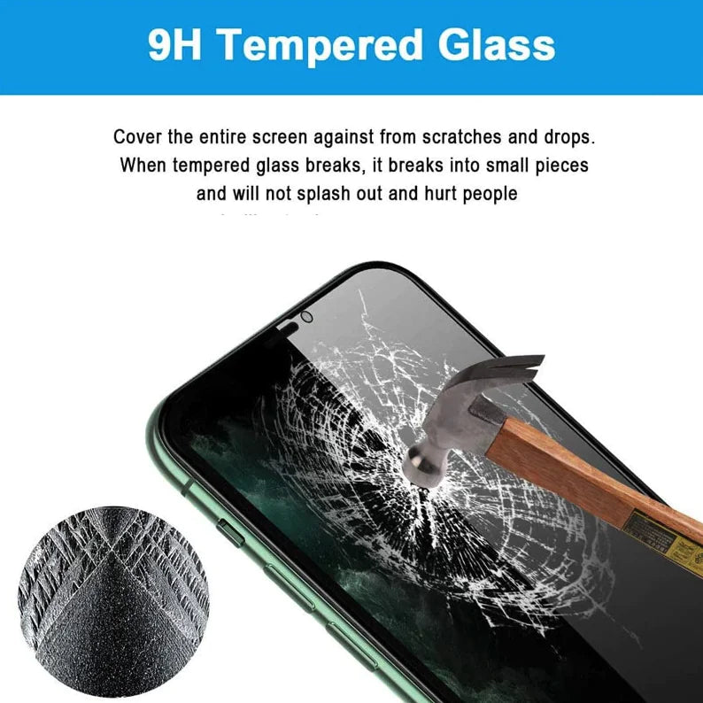 3 Pack For iPhone 15 14 13 12 11 Pro Max Privacy Tempered Glass Screen Protector