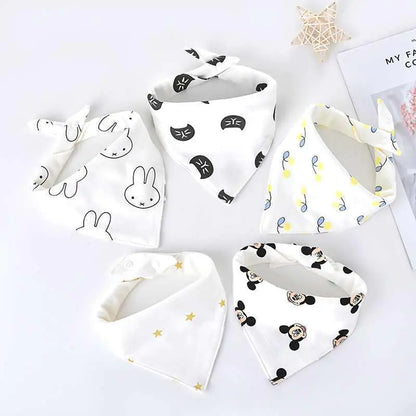 Triangle Baby Scarf for Drooling and Teething