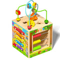 Wooden Multifunctional Puzzle Beads Treasure Box for Kids