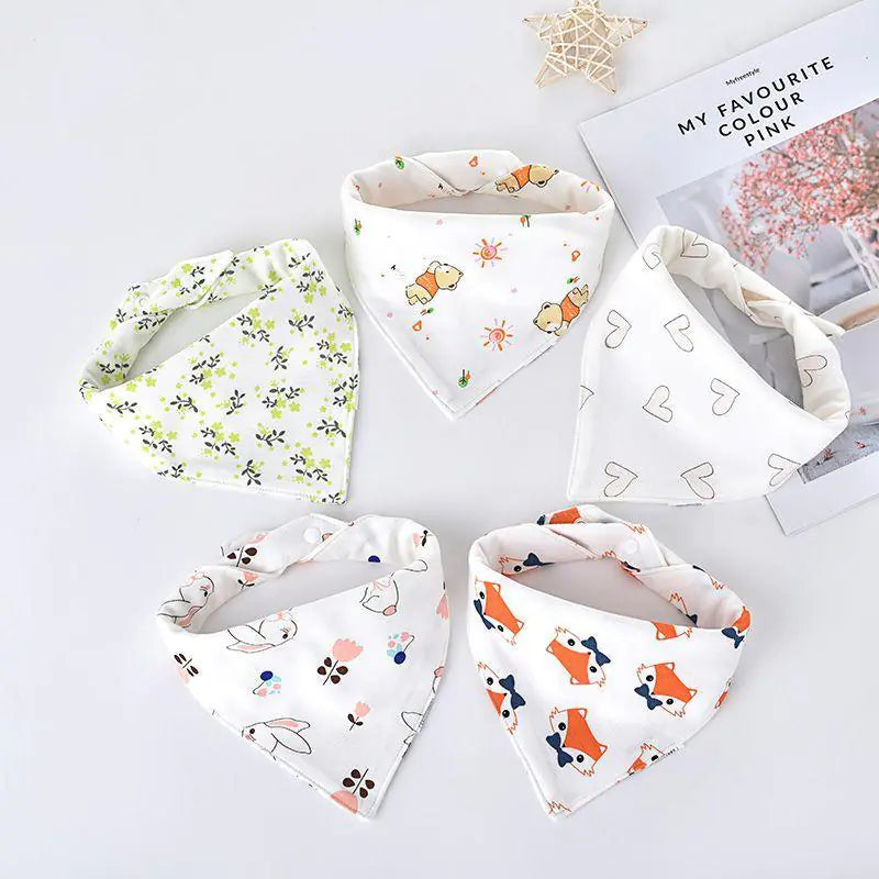 Triangle Baby Scarf for Drooling and Teething