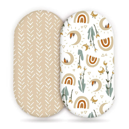 Elastic Printed Fitted Sheet for Baby Cradle &amp; Changing Table